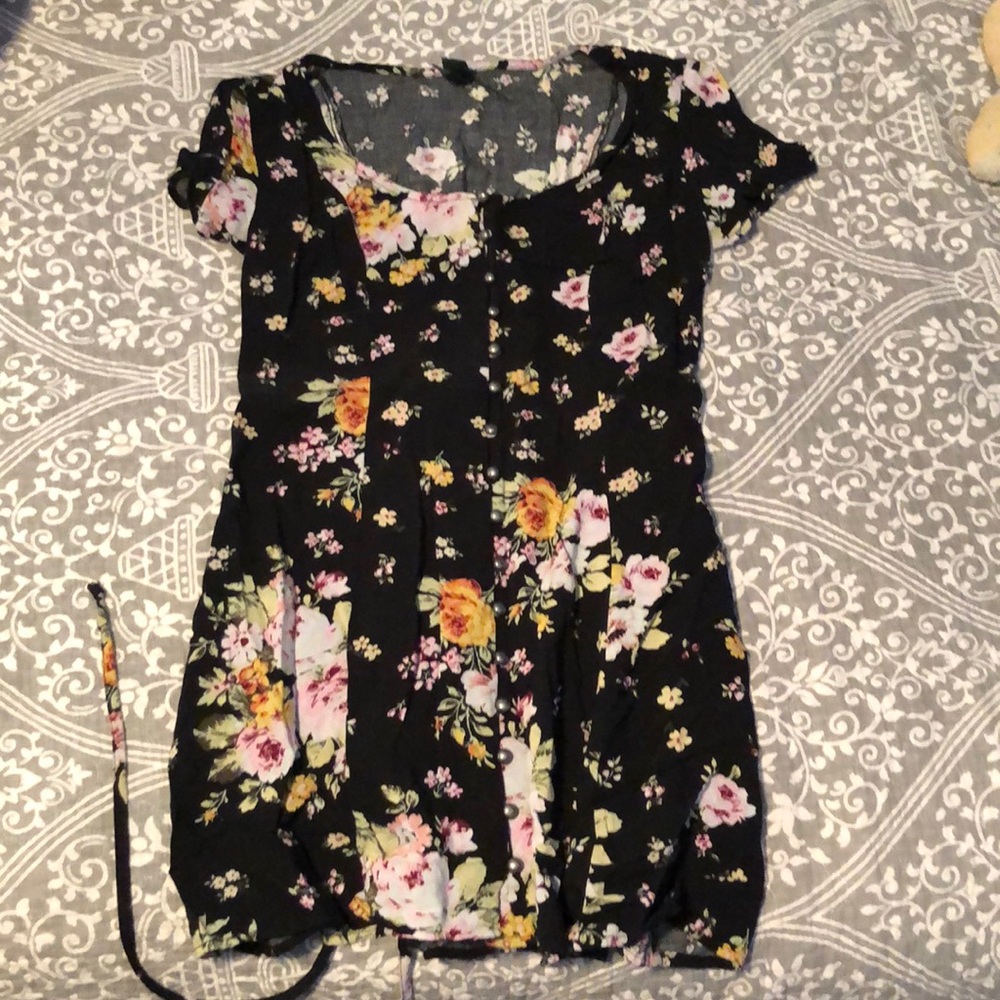 Black Floral Dress